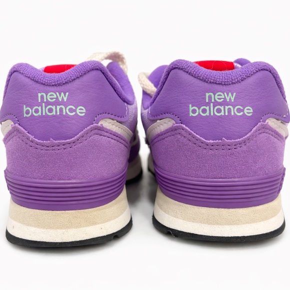 New Balance 574 Kids Size 13 Wide Purple Blue Sneakers PC574HGK with Box - Picture 5 of 8